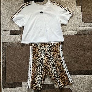 Adidas Set (Biker Shorts & Crop Top)